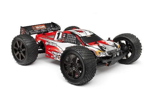 HPI Racing Clear Trophy Truggy Flux Karrosseri med vinduesmaske og dekaler