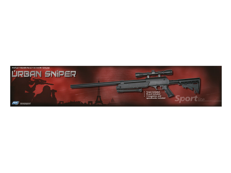 ASG Urban sniper rifle, spring, sort