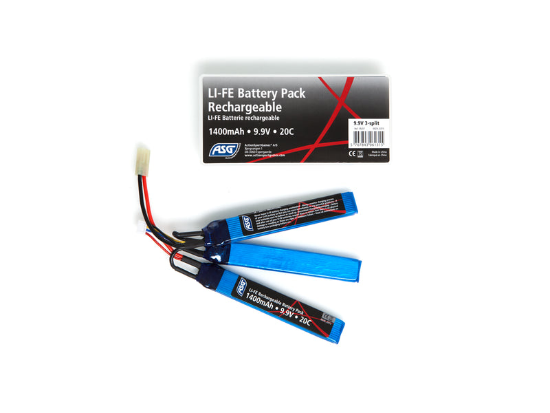 9,9V 1400 mAh Batteri, LI-FE, sticks