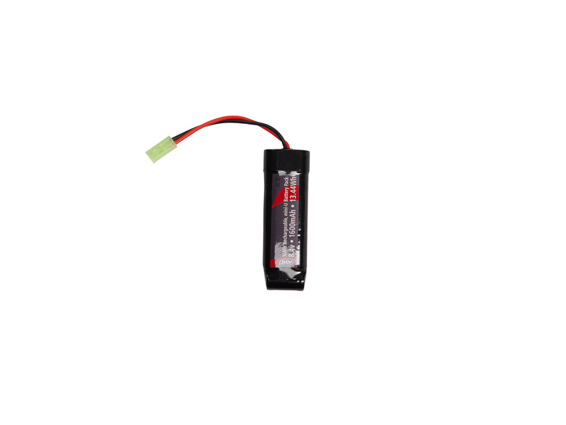 8,4v 1600mAh Batteri, 13,44Wh, NiMH, mini-U