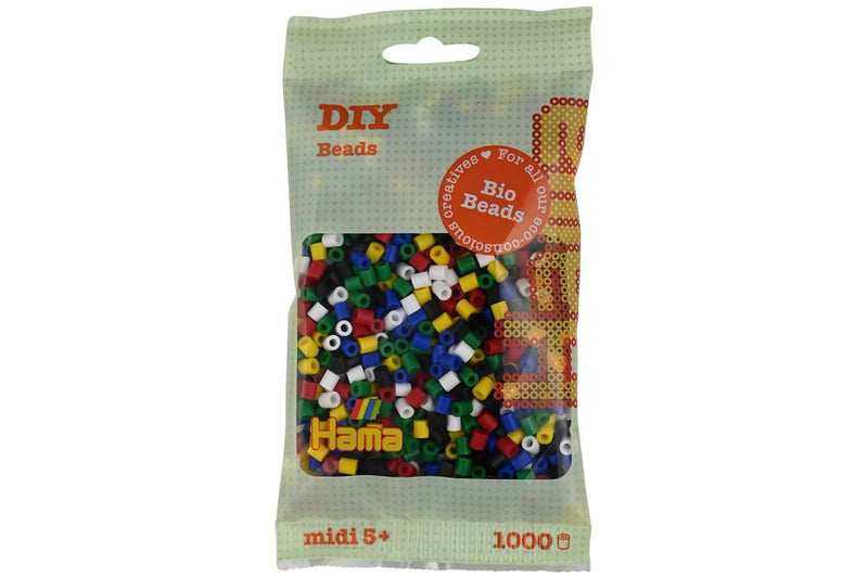 HAMA Hama BIO midi perler 1000stk - 6 farver (198)
