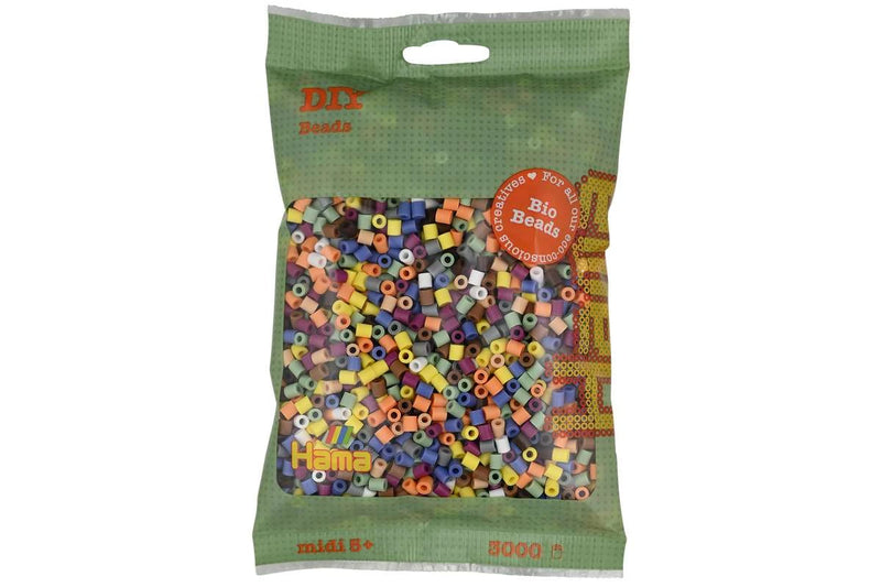 HAMA Hama BIO midi perler 3000stk - 10 farver (197)