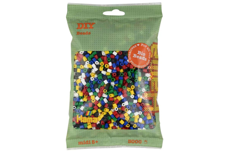 HAMA Hama BIO midi perler 3000stk - 6 farver (198)