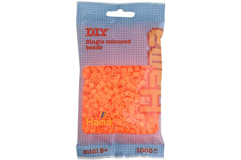 Hama midi perler 1000stk neon orange (38)