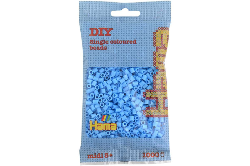 Hama midi perler 1000stk pastel blå (46)