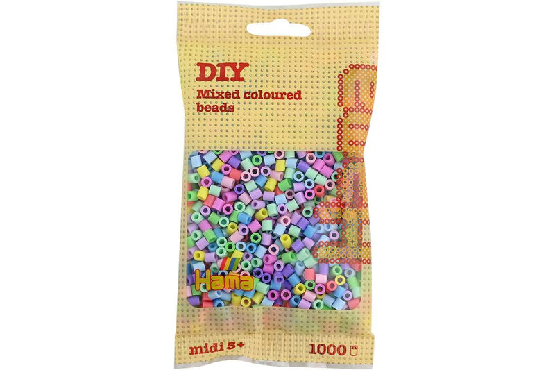 Hama midi perler 1000stk pastel mix (50)