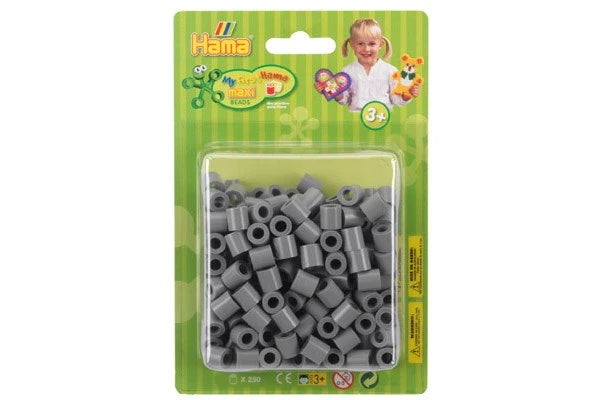 HAMA Maxi Perler i Blister 250stk Grå