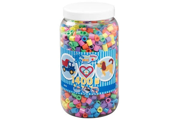 HAMA Hama maxi 1400stk i bøtte pastel mix 50