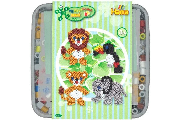HAMA Hama maxi perler 600stk + 2 stiftplader i bøtte