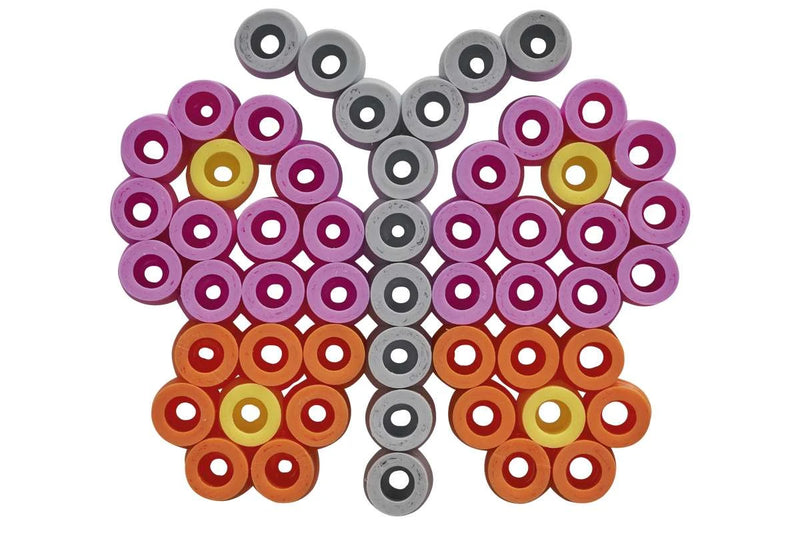 HAMA Hama maxi perler 3000stk + 4 plader i bøtte, gul