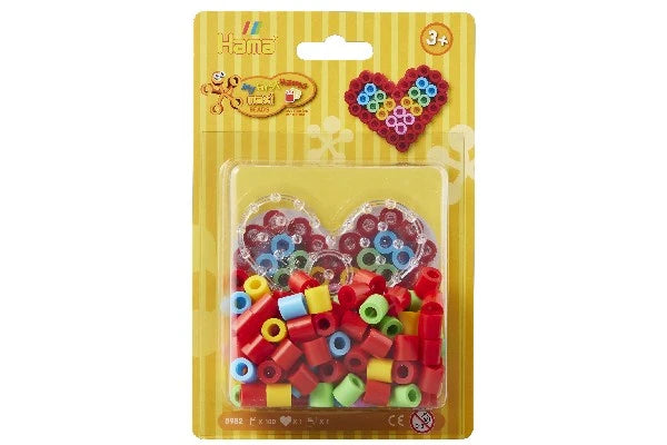 HAMA Hama maxi perler & plade hjerte i lille blister