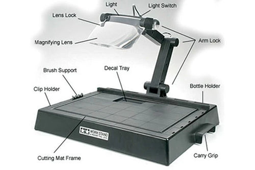 TAMIYA 74064 Arbejdsstand m/forst.glas