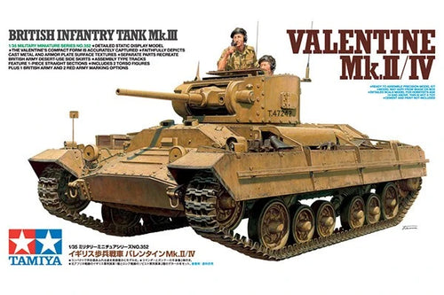 TAMIYA 35352 1/35 British Infantry Tank Valentine Mk.II/IV Byggesæt
