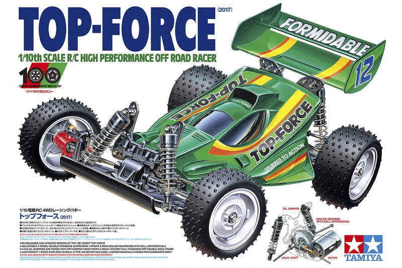 TAMIYA 47350 Top-Force (2017) 1/10 Fjernstyret Bil