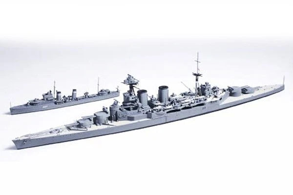 Tamiya 31806 1/700 British Battle Cruiser Hood & E Class Destro Byggesæt