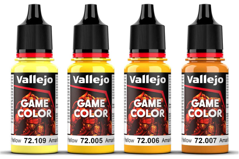 Game Color, yellow color set 4x18ml