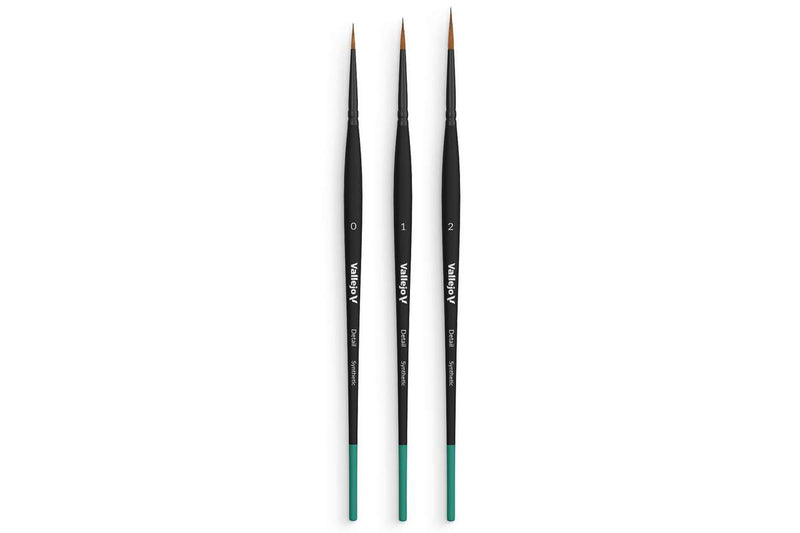 Brush design set synthetic hair (sizes 0, 1, 2)
