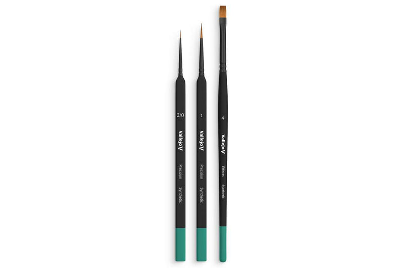 Brush starter set synthetic hair 3pcs ass.