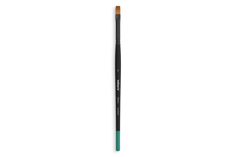 Brush flat synthetic hair No. 6