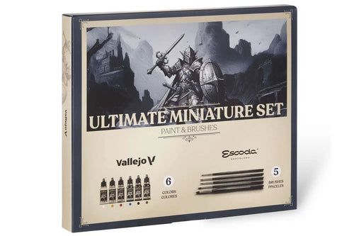 Vallejo Ultimate Game Color miniature set, Paint & Brushes