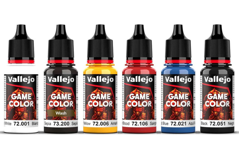 Vallejo Ultimate Game Color miniature set, Paint & Brushes