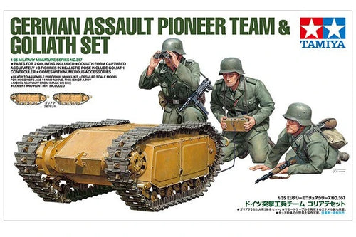 TAMIYA 35357 1/35 German Assault Pioneer Team & Goliath Sæt