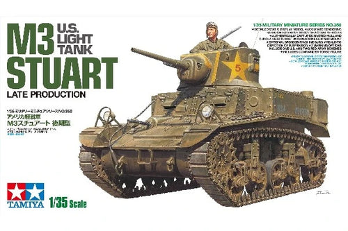 TAMIYA 35360 1/35 U.S. Light Tank M3 Stuart Late Production Byggesæt