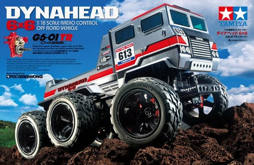 TAMIYA Dynahead 6x6 (G6-01TR) 1/18 Fjernstyret Bil