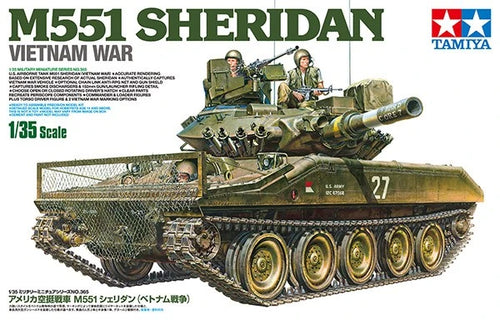 TAMIYA 35365 1:35 U.S. Airborne Tank M551 Sheridan (Vietnam War Byggesæt