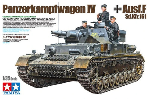 TAMIYA 35374 1/35 German Tank Panzerkampfwagen IV Ausf.F Byggesæt