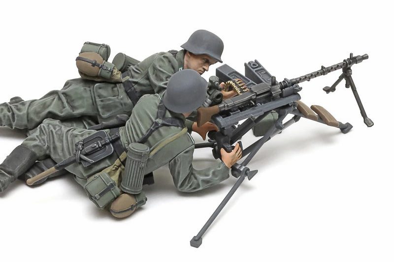 TAMIYA 35386 1/35 German Machine Gun Team Set (Mid-WWII) Modelfigurer