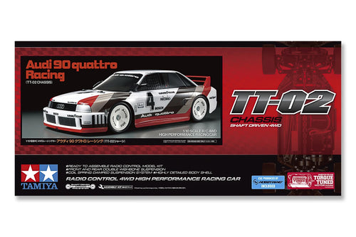 TAMIYA 58744 Audi 90 Quattro Racing (TT-02) 1/10 Fjernstyret Bil
