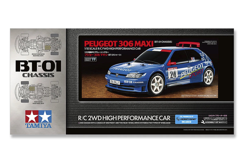 TAMIYA 58746 Peugeot 306 Maxi (BT-01) 1/10 Fjernstyret Bil