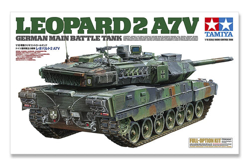 TAMIYA 56047 1/16 German Leopard 2 A7V m/Option Kit Fjernstyret Tank