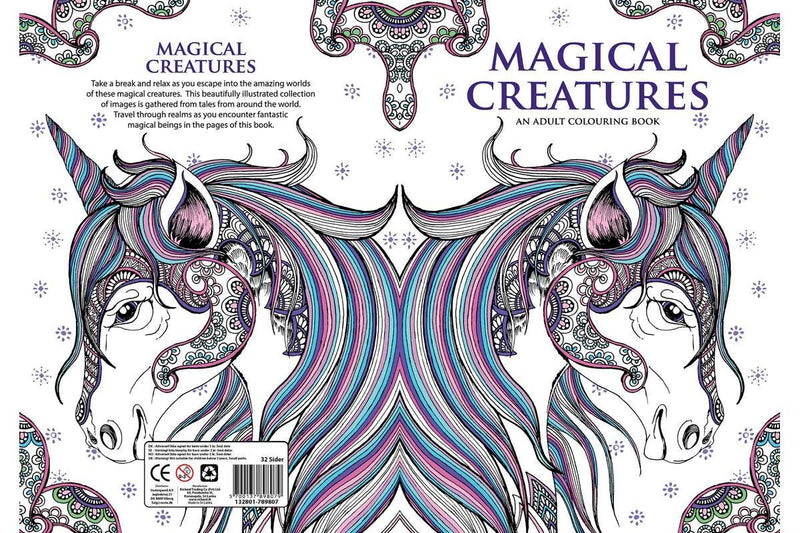 Malebog A4 Magical Creatures 32 sider