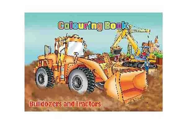 Malebog A4 Bulldozers & Tractors 16 sider