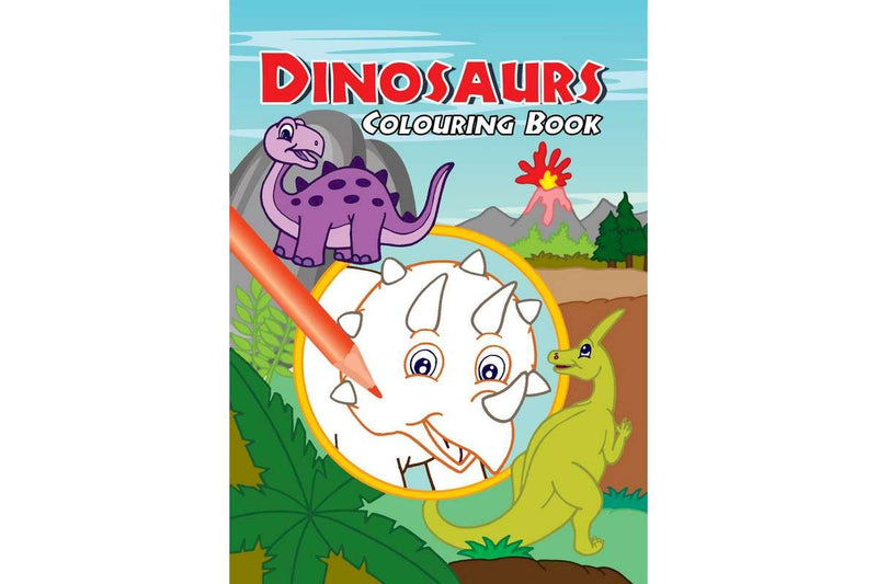 Malebog A4 Dinosaurs Colouring 16 sider