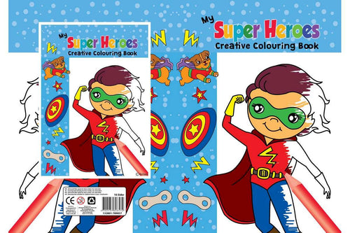 Malebog A4 Super Heroes 16 sider