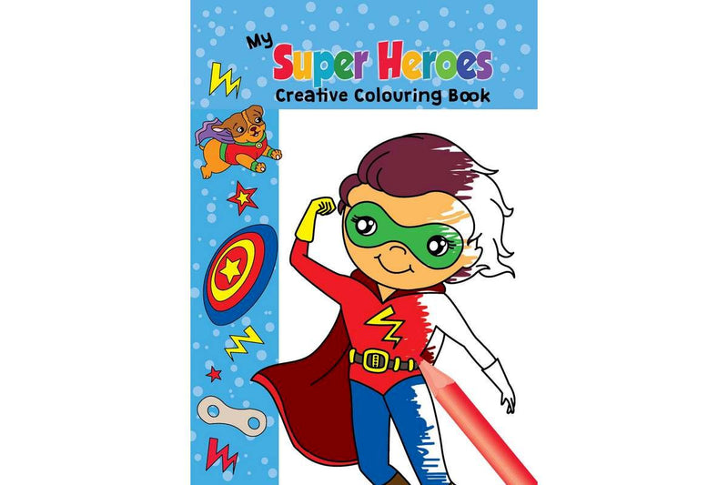 Malebog A4 Super Heroes 16 sider
