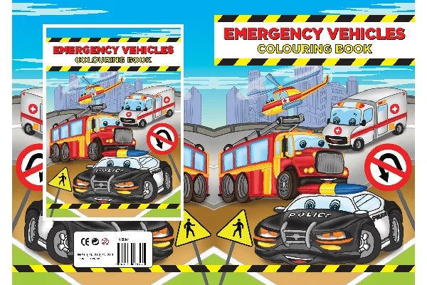 Malebog A4 Emergency Vehicles 16 sider