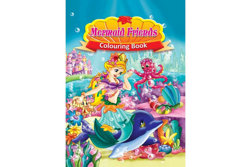 Malebog A4 Mermaid Friends 16 sider