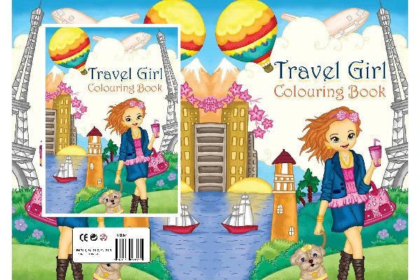 Malebog A4 Travel Girl 16 sider