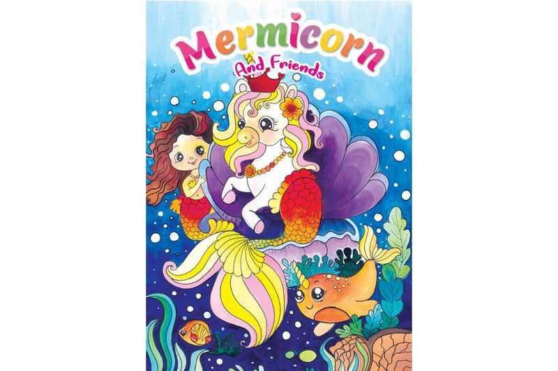 Malebog A4 Mermicorn 16 sider
