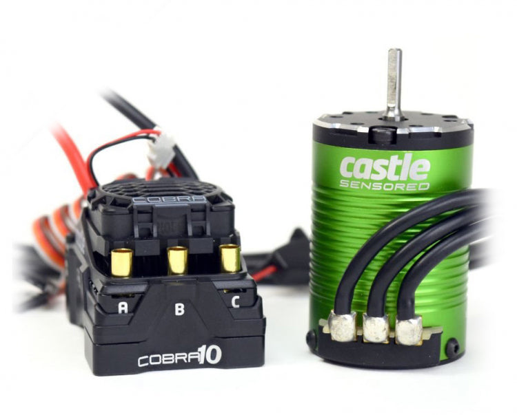 Castle Creations Cobra 10 6S ESC & 1406 Sensored Motor Combo (vælg størrelse)