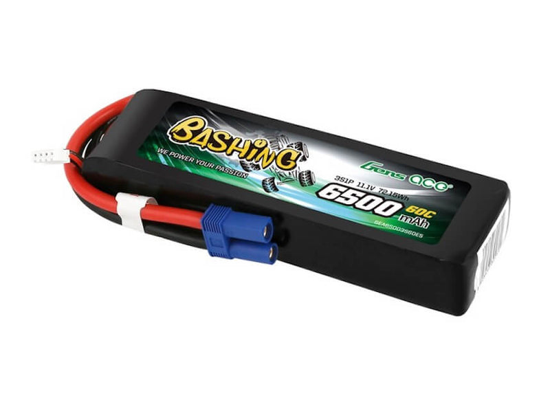 Gens Ace 11.1V 3S 6500 mAh LiPo Batteri (EC5)