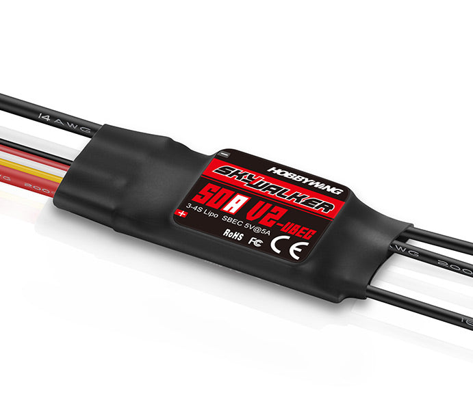 Hobbywing Skywalker 50A V2 UBEC ESC Airplane 3-4S