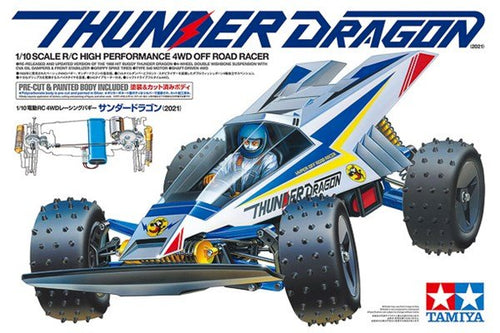 TAMIYA 47458 Thunder Dragon (2021) / UDEN ESC Fjernstyret Bil