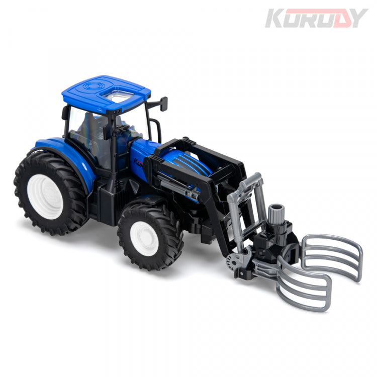 Korody 1/24 Fjernstyret traktor med rundballeklemme