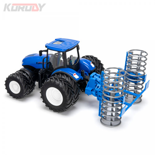 Korody 1/24 Fjernstyret traktor med dobbelt hjul og fladpresse