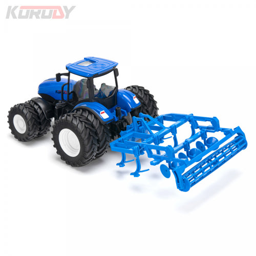 Korody 1/24 Fjernstyret traktor med dobbelt hjul og kombineret landplaner